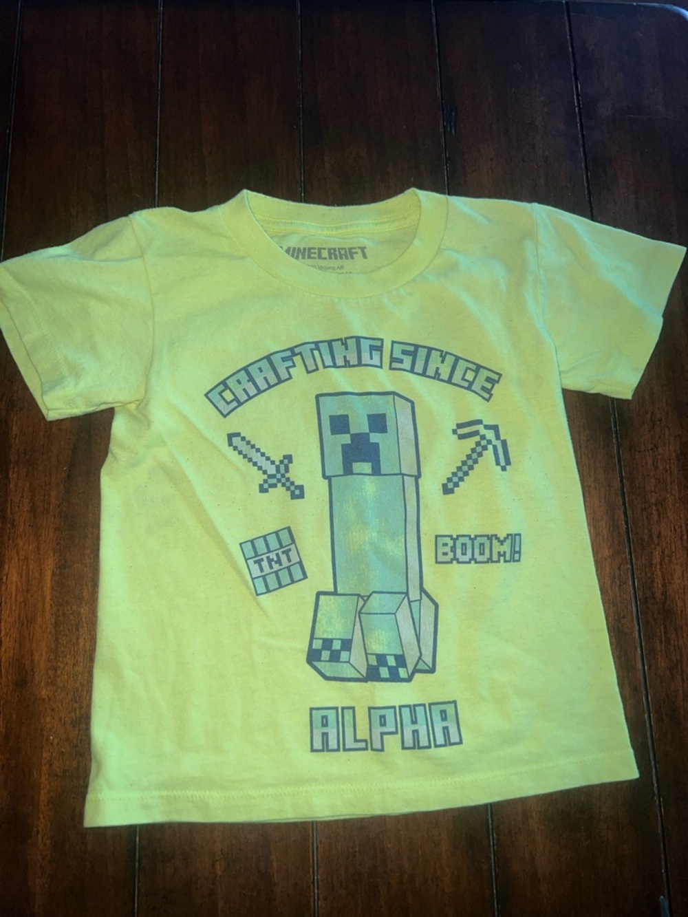 🎉🎉 5 for $20🎉🎉Minecraft Kids' Yellow Creeper Graphic Tee